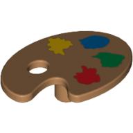 Equipment Paint Palette with Yellow, Blue, Green and Red Paint Spots Print (93551pr0001)