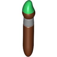 Equipment Paint Brush with Silver Ring and Green Tip Print (93552pr0001)