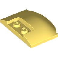 Slope Curved 3 x 4 x 2/3 Triple Curved with 2 Sunk Studs (93604)