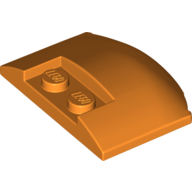 Slope Curved 3 x 4 x 2/3 Triple Curved with 2 Sunk Studs (93604)