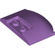 Slope Curved 3 x 4 x 2/3 Triple Curved with 2 Sunk Studs (93604)