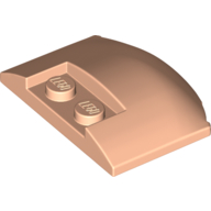 Slope Curved 3 x 4 x 2/3 Triple Curved with 2 Sunk Studs (93604)