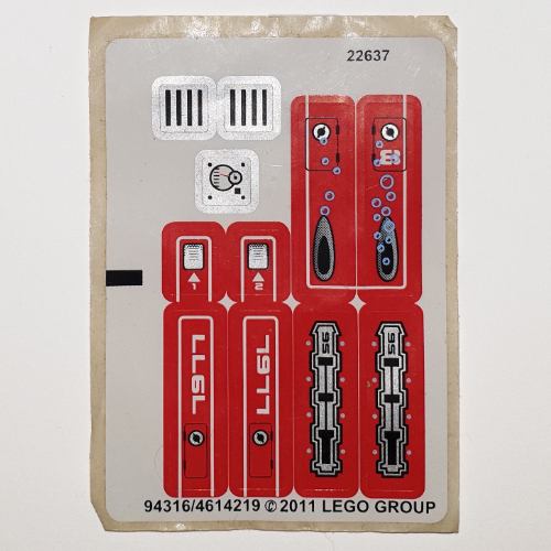 Sticker Sheet for Set 7977-1 (94316)