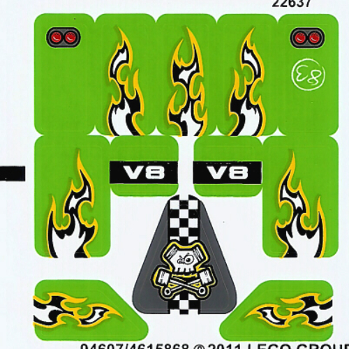 Sticker Sheet for Set 8302-1 (94607)
