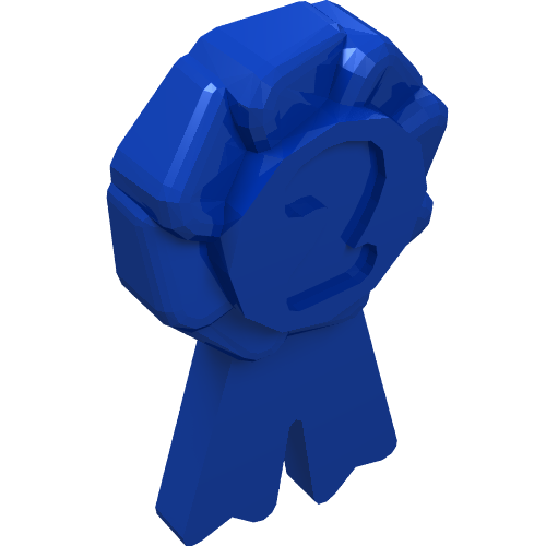Equipment Animal Grooming Kit Award Ribbon with Number 2 (94722)