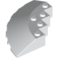 Brick Round Corner 6 x 6 with 33° Slope and Facet Cutout (95188)