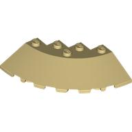 Brick Round Corner 6 x 6 with 33° Slope and Facet Cutout (95188)