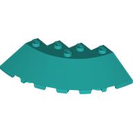 Brick Round Corner 6 x 6 with 33° Slope and Facet Cutout (95188)