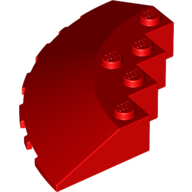 Brick Round Corner 6 x 6 with 33° Slope and Facet Cutout (95188)