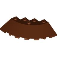 Brick Round Corner 6 x 6 with 33° Slope and Facet Cutout (95188)