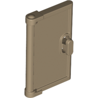 Door for Window Frame 1 x 4 x 3, Semicircular Handle Holes on Back (95270)