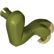 Animal Body Part, Dinosaur, Tyrannosaurus Rex Arm / Leg, Right, Small, Tan Claws Print (98059pr0001)