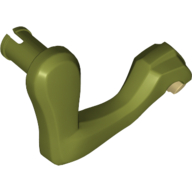 Animal Body Part, Dinosaur, Raptor Arm / Leg, Right, Tan Claws Print (98069pr0001)