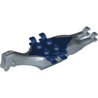 Animal Body Part, Dinosaur, Pteranodon Body, 4 Studs, 6 Clips with Dark Blue Top (98085c06)