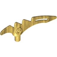 Weapon Scythe / Crescent Blade Serrated with Bar (98141)