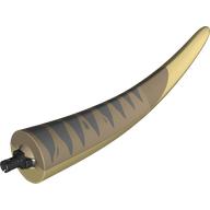 Animal Body Part, Dinosaur, Tyrannosaurus Rex Tail, with Pin with Tan Underside, Sand Blue Markings print (98159pr0015)