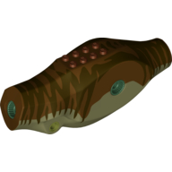 Animal Body Part, Dinosaur, Tyrannosaurus Rex Body with Olive Green Belly and Dark Brown Stripes Print (98160pr0002)
