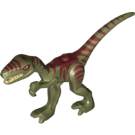 Animal, Dinosaur, Coelophysis / Gallimimus with Dark Red Markings Print (98166pr0002)