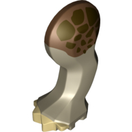 Animal Body Part, Dinosaur, Triceratops Leg, Left, Front, with Pin, Tan Nails and Reddish Brown and Dark Brown Print (98170pr0001)