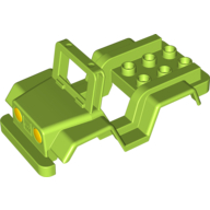 Duplo Car Body Jeep with Headlights Print (98189pr0003)