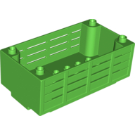 Duplo Container Box, 4 1/2 x 8, with Studs on Corners (98191)
