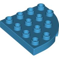 Duplo Plate Round Corner 4 x 4 (98218)