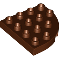 Duplo Plate Round Corner 4 x 4 (98218)