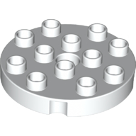 Duplo Plate Round 4 x 4 (98222)