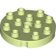 Duplo Plate Round 4 x 4 (98222)