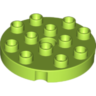 Duplo Plate Round 4 x 4 (98222)