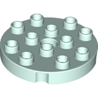 Duplo Plate Round 4 x 4 (98222)