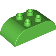 Duplo Brick 2 x 4 Curved Top (98223)
