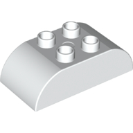Duplo Brick 2 x 4 Curved Top (98223)