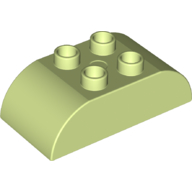 Duplo Brick 2 x 4 Curved Top (98223)