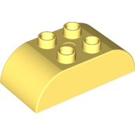 Duplo Brick 2 x 4 Curved Top (98223)