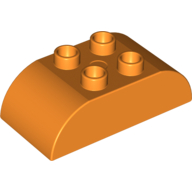 Duplo Brick 2 x 4 Curved Top (98223)