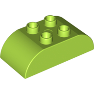 Duplo Brick 2 x 4 Curved Top (98223)