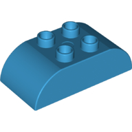 Duplo Brick 2 x 4 Curved Top (98223)