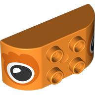 Duplo Brick 2 x 4 Curved Top, Eyes Print (98223pr9992)