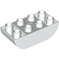 Duplo Brick 2 x 4 Curved Bottom (98224)