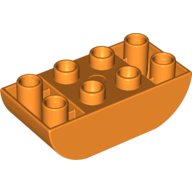Duplo Brick 2 x 4 Curved Bottom (98224)