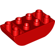 Duplo Brick 2 x 4 Curved Bottom (98224)