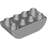 Duplo Brick 2 x 4 Curved Bottom (98224)