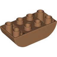 Duplo Brick 2 x 4 Curved Bottom (98224)