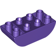 Duplo Brick 2 x 4 Curved Bottom (98224)
