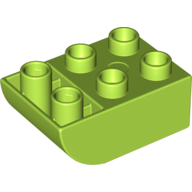 Duplo Brick 2 x 3 with Curved Bottom (98252)