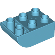 Duplo Brick 2 x 3 with Curved Bottom (98252)