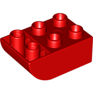 Duplo Brick 2 x 3 with Curved Bottom (98252)