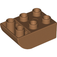 Duplo Brick 2 x 3 with Curved Bottom (98252)