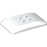 Slope Curved 6 x 4 x 2/3 Quad Curved with 2 x 2 Studs (98281)